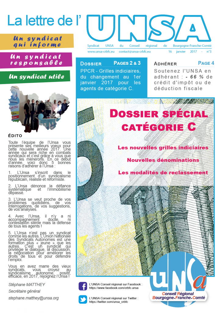03 Journal UNSA 16 janvier 2017 - special PPCR Catégorie C-01