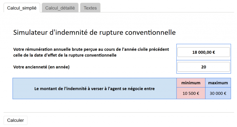 [UNSA] Rupture Conventionnelle, l’UNSA vous propose un simulateur en ligne.
