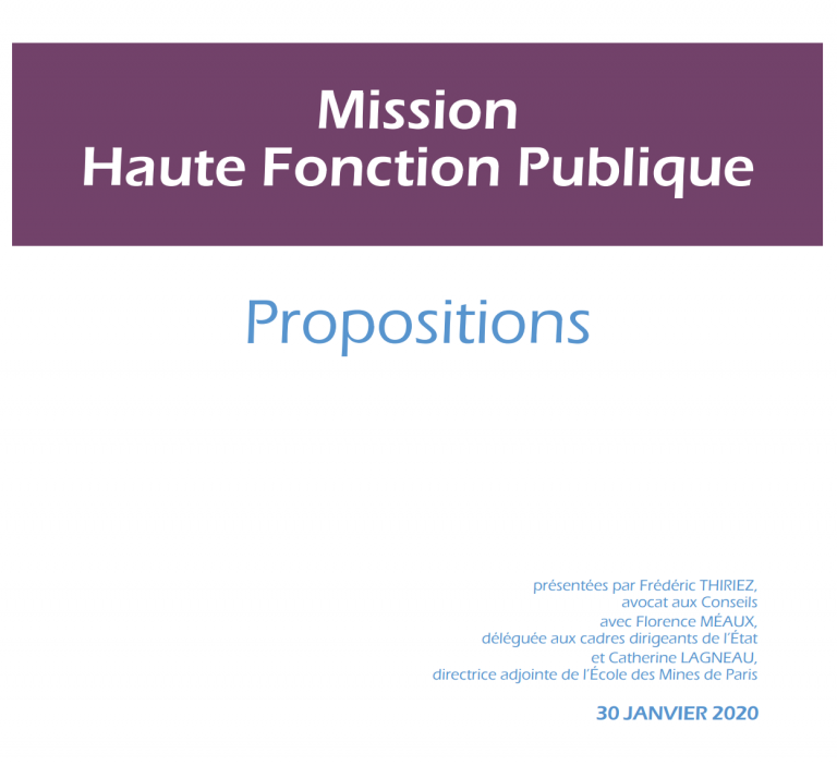 [UNSA] Quelles évolutions pour les cadres A+ de la fonction publique territoriale ? /// Publication du rap­port Frédéric Thiriez