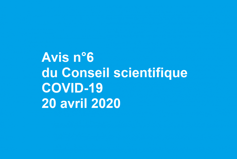 [UNSA] Consulter l’avis n°6 du Conseil scientifique COVID-19 20 avril 2020