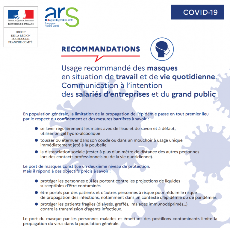 [UNSA] Port du masque, oui ? non ?