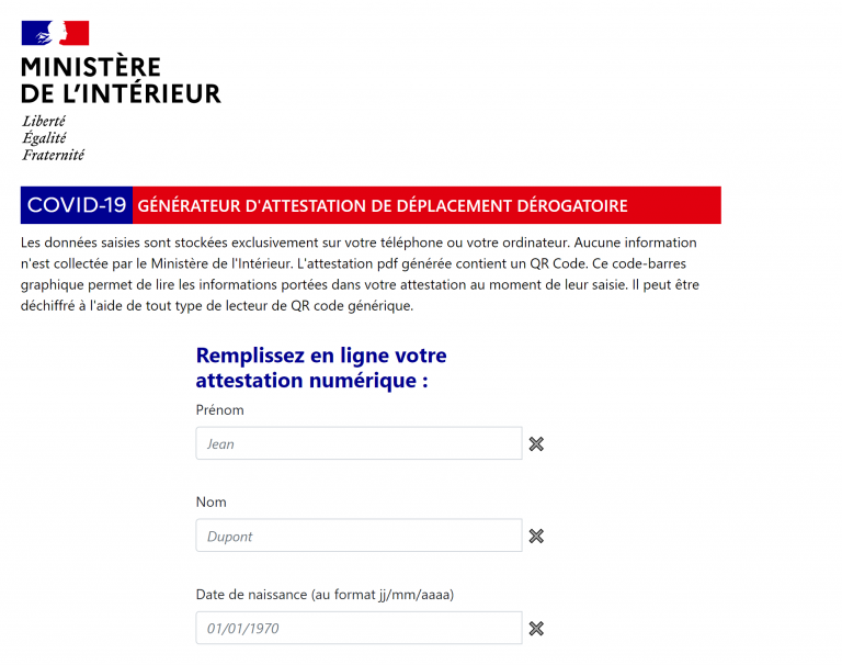 [UNSA] COVID-19 : Accès au générateur de la nouvelle attestation de déplacement dérogatoire pour smartphone