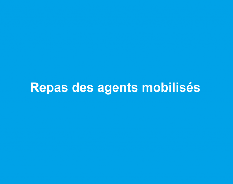[UNSA] Solution pour les repas des agents mobilisés