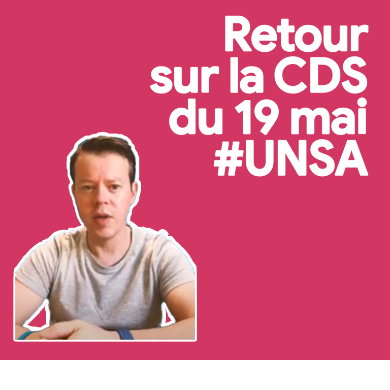 [UNSA] Retour sur la CDS du 19 mai 2020