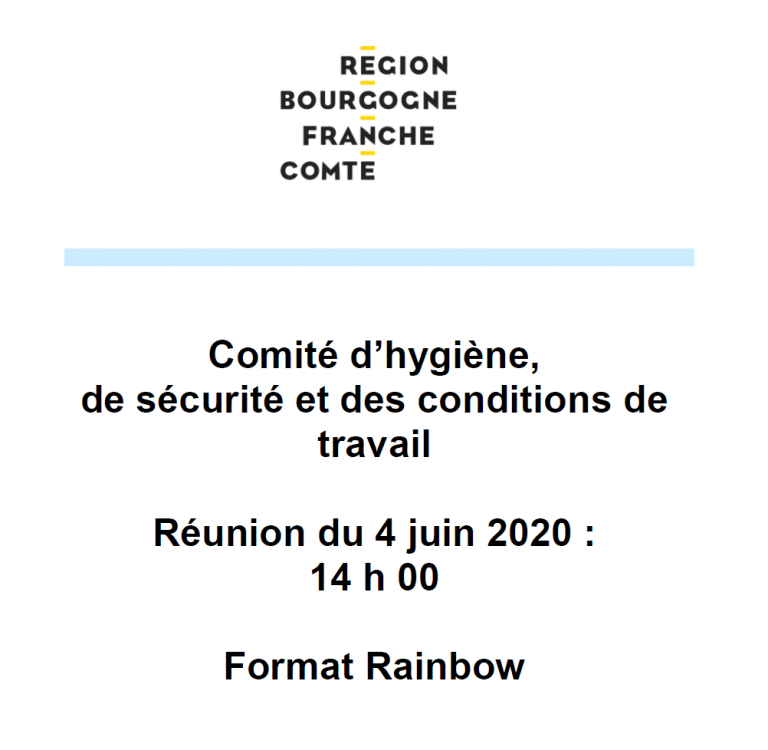 [UNSA] Ordre du jour du CHSCT du 4 juin 2020