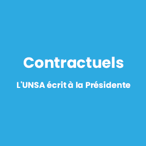 Contractuels : l’UNSA écrit à la Présidente