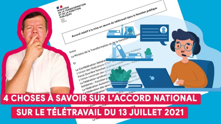 🎬 Tadaaaaaa 📹  en 6 minutes, l’essentiel de l’accord cadre national sur le télétravail du 13 juillet 2021