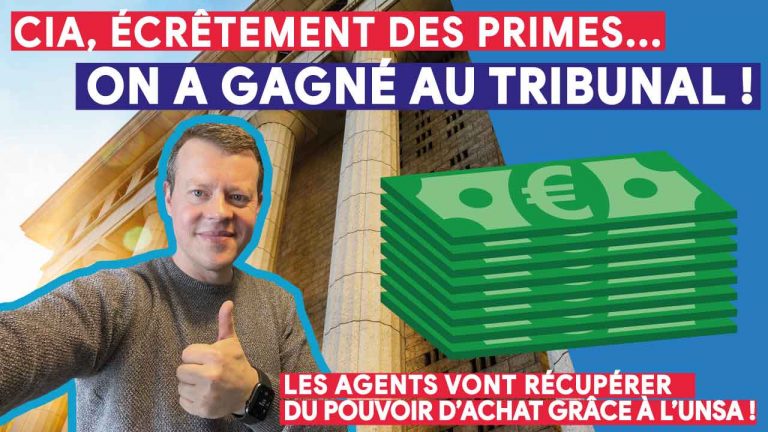Prime écrêtée, CIA supprimé… On a gagné au tribunal, la Région condamnée ! #CIA #fonctionnaire