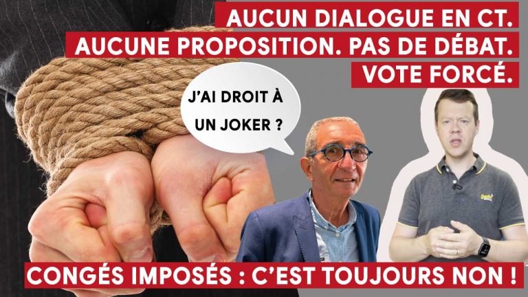 Congés imposés, c’est non !