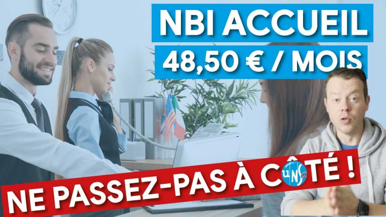 50 €/mois 💶 Au contact du public ? Au téléphone ? sur RDV ? Ne passez pas à côté de la NBI Accueil !