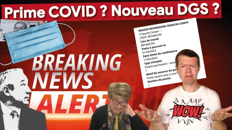 Prime COVID 💶 ? ⚠️ BREAKING-NEWS 🤯 Changement de DGS !?!