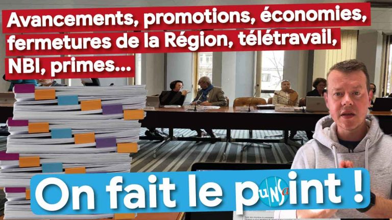 🎬 Tadaaaaaa 📹 Avancements de grade, fermetures, économies, NBI, primes, direction des lycées… retour sur quelques dossiers syndicaux !