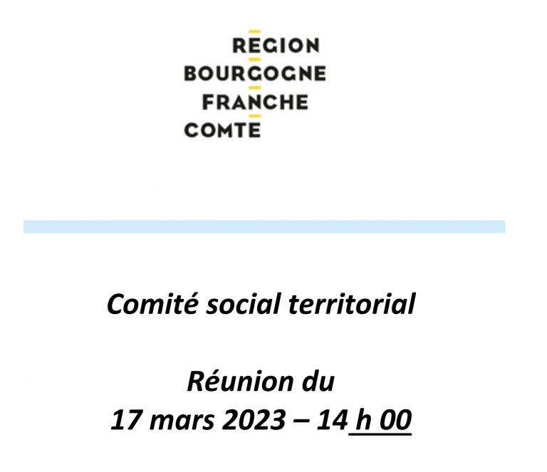 Ordre du jour du CST du 17 mars 2023