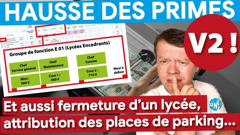 Primes : (V2) les nouveaux montants sièges & lycées ! Et aussi… fermeture d’un lycée 😮 & nouvelles règles pour les places de parking 🤔…
