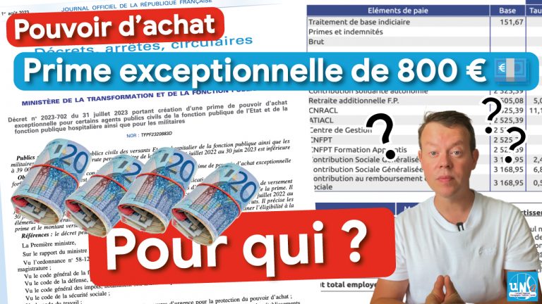 800 € de prime exceptionnelle, texte publié au Journal Officiel #YAPLUSQUA !