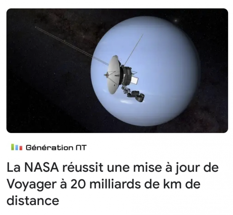 L’autorité territoriale en concurrence sérieuse avec la NASA.