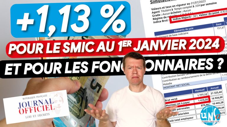 Au 1er janvier 2024 ⬆️ du SMIC et pour les fonctionnaire alors ? Combien ? 🧐