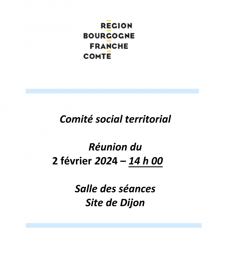Ordre du jour du CST du 2 octobre 2024
