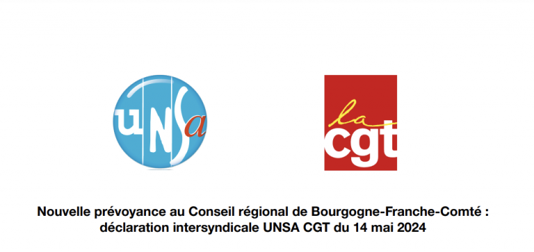 Pour une meilleure Protection Sociale Complémentaire des agents  : l’intersyndicale UNSA CGT mobilisée !💪💪💪
