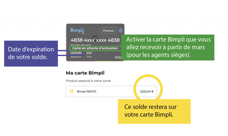 Changement de cartes titres restaurant (Bimpli → Swile) ATTENTION A VOS CREDITS !