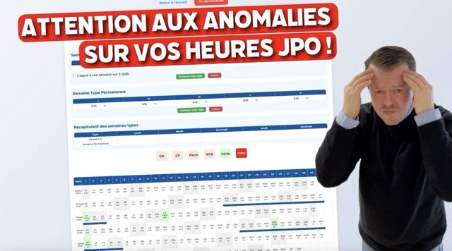 On a un GROS problème avec les emplois du temps.