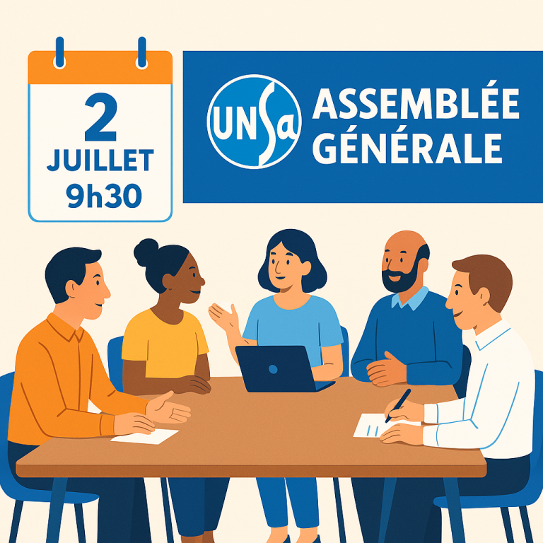 AG des adhérents de l’UNSA ! C’est bientôt !