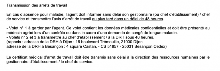 Arrêt maladie pendant les vacances scolaires, on fait comment ?