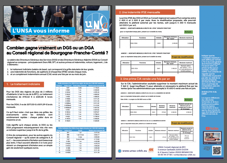 Combien gagne VRAIMENT un DGS ou un DGA au Conseil régional de Bourgogne-Franche-Comté ?