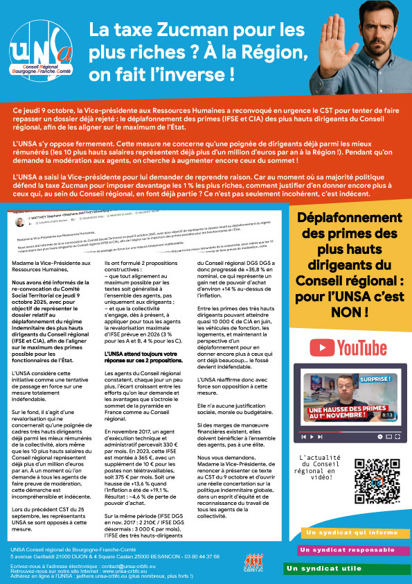 La taxe Zucman pour les plus riches ? À la Région, on fait l’inverse !