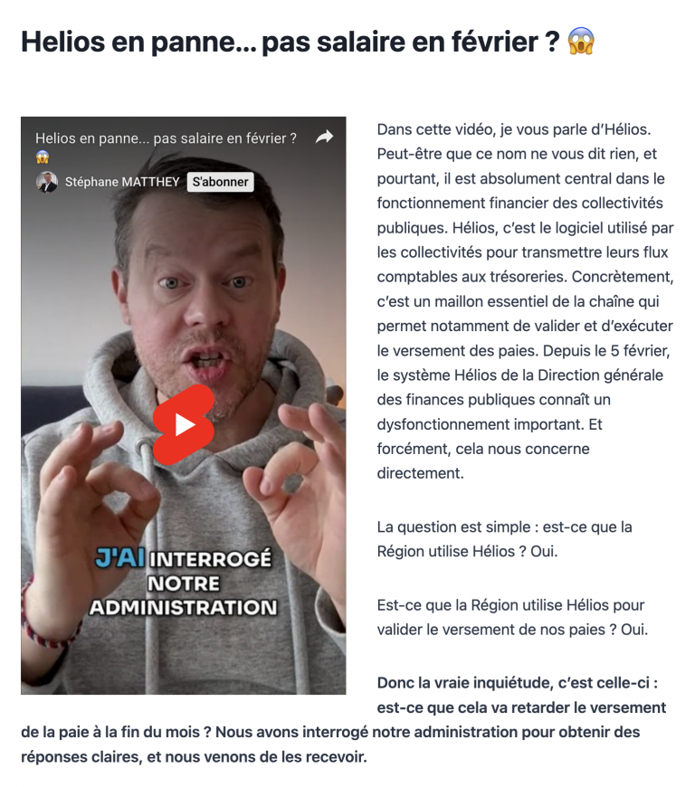 Helios en panne… pas salaire en février ? 😱