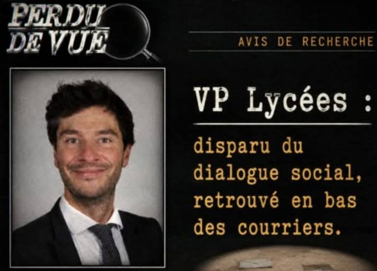 Le VP lycées disparu du dialogue social, retrouvé en bas des courriers. Petit bilan de la semaine dernière ⤵️