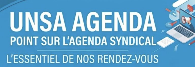 Point sur l’agenda syndical UNSA
